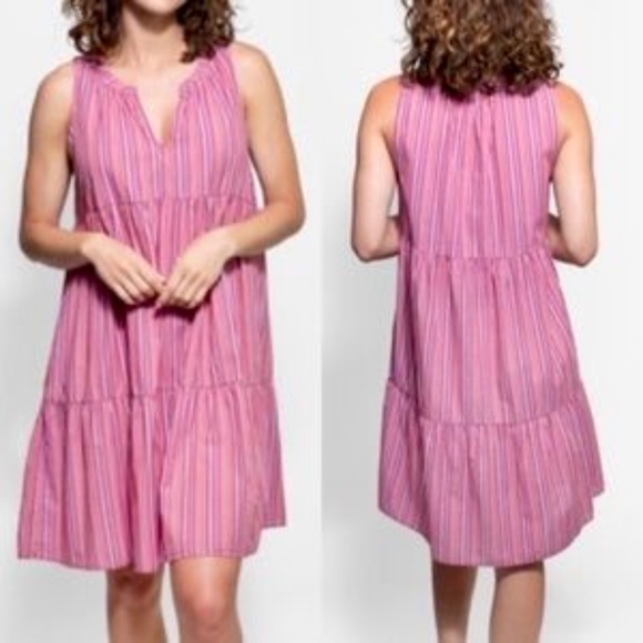 Xirena Elouise Burnt Lilac Tiered Sleeveless Dress SIZE XS - Picture 1 of 6